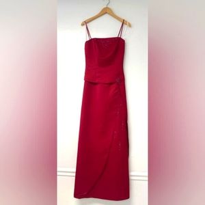 Eden Bridesmaid dress, Size 4, cranberry